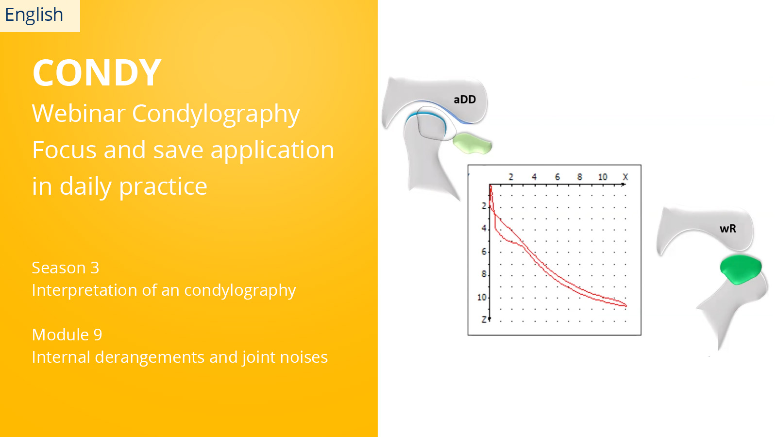 CONDYLOGRAPHY Season 3 – Module 9 – Internal derangements and joint noises